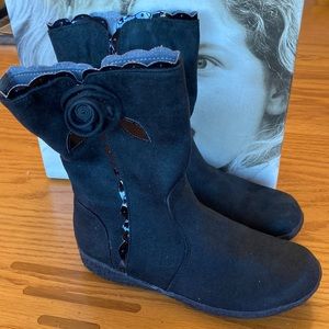 Nina Kids Size 12M Micro/Pat Leather Boots Brand New